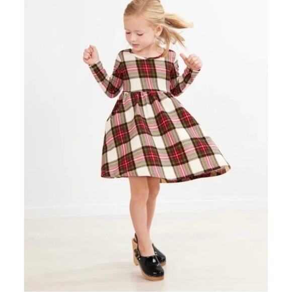 Hanna Andersson Red and White Plaid Kids Dress - Picture 2 of 11